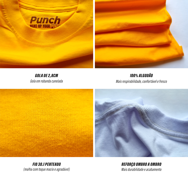  Imagens Camiseta qualidade produtos Punch wake up