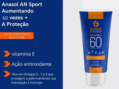 Protetor Solar facial Vegano Esportivo - Anasol An Sport - FPS 60 - loção 60ml na internet