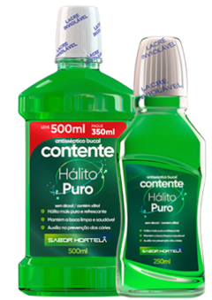 Enxaguante | Antisséptico bucal Vegano - Contente - Hálito Puro 250ml