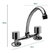 Grifo De Cocina Doble Comando Hydros Viva Plus 103911 Cromo Acabado Cromado - comprar online