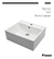 Bacha Piazza Loza Cuadrada Monocomando 455x400x150 Mm - A117 - comprar online
