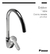 Grifo De Cocina Monocomando Piazza Emblem 10014 Cromo Cromad - comprar online