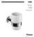 Vaso Porta Cepillo De Dientes Vidrio Baño Piazza 72426 Guilt en internet