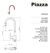 Piazza Emblem 10016 - Rojo - Cromado - comprar online