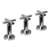 Griferia De Bidet Hidromet Flat Cruz C/cer Cromado #84102
