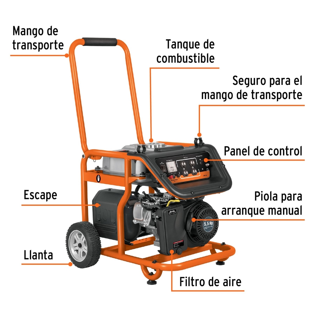 Generador Eléctrico a Gasolina Pretul 1.1 kW, Ferretería