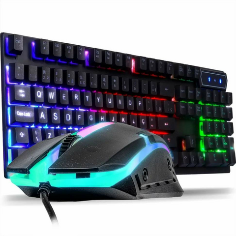 Mouse Gamer Colmeia Usb Ultraleve Led Rgb Macro 7200 Dpi