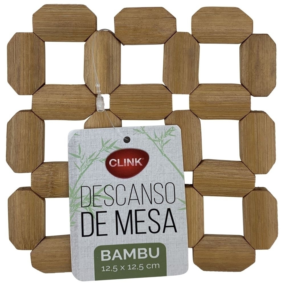 Kit 4 Descanso de Panela em Bambu Monaliza Import