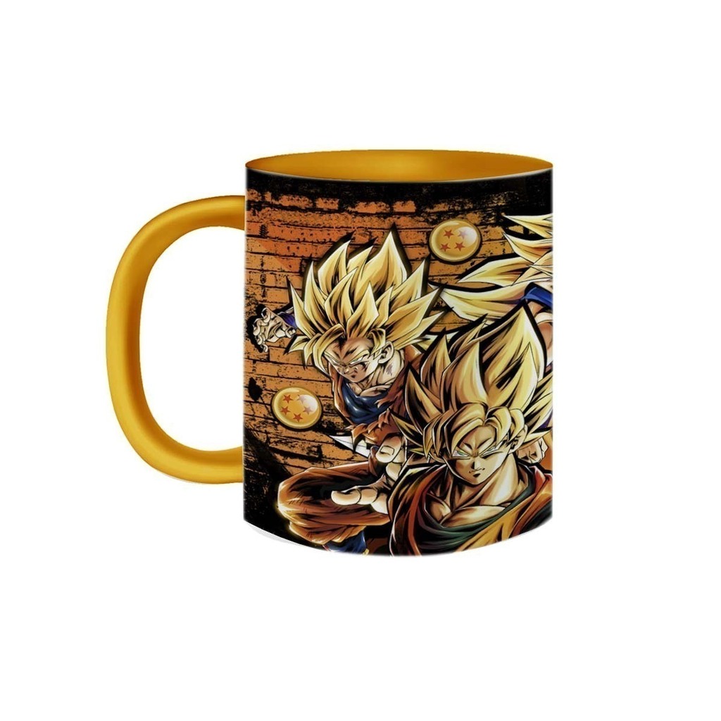 Caneca de Porcelana Dragon Ball Z Com Nome Super Saiyajin