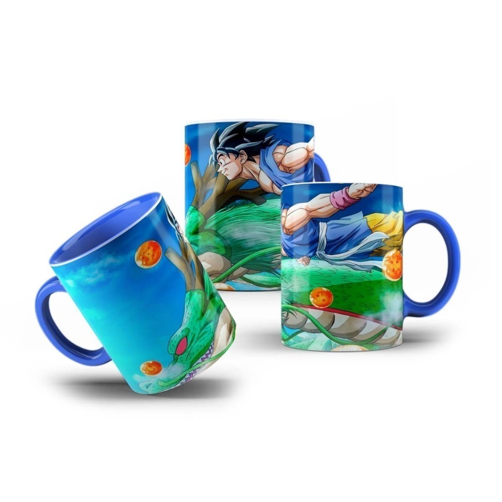 Caneca Personalizada Dragon Ball Z Goku Super Sayajin Azul