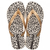 Chinelo Feminino Ipanema De Dedo Macio Lançamento Grendene Happy 25279 Bege/Ouro