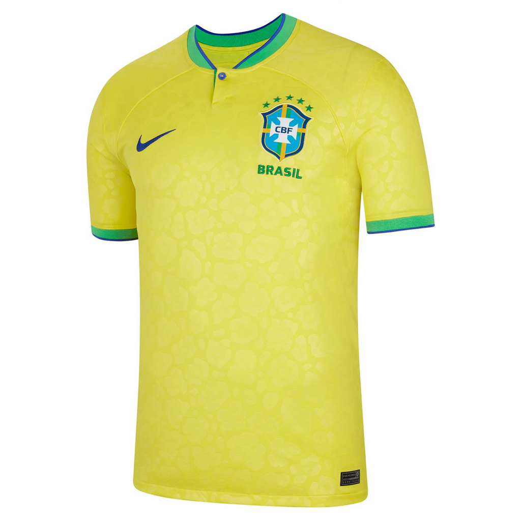 Camisa Seleção Brasil 2 Away 22/23 Vini Jr 20 Torcedor Nike Masculina - Azul