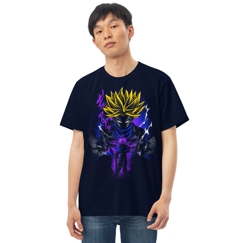 Dragon Ball Z Camiseta masculina de manga curta com desenho animado preto,  Preto, P