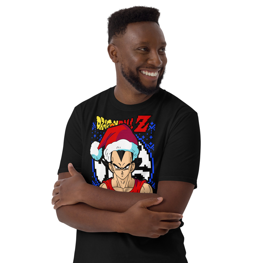 Dragon Ball Z Camiseta masculina de manga curta com desenho animado preto,  Preto, P