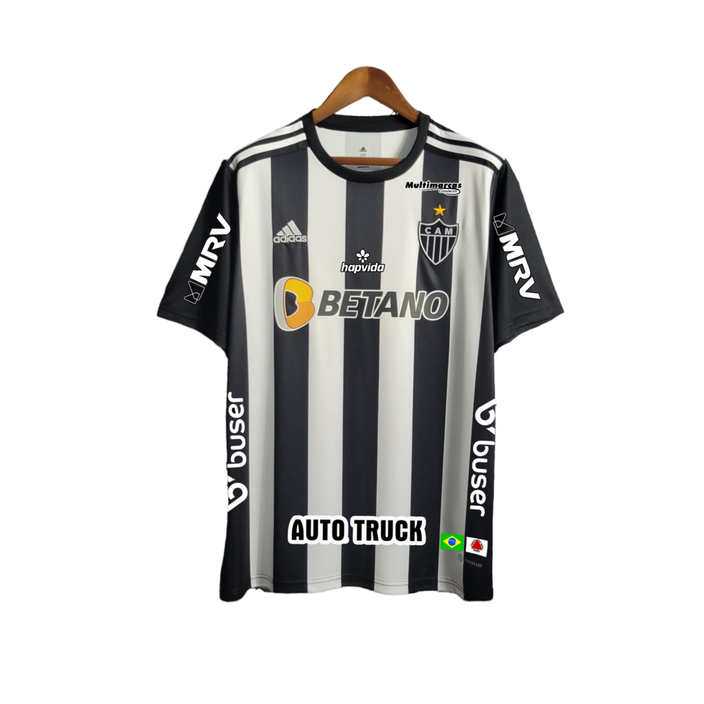 Camisa Atlético Mineiro II 22/23 s/n° Torcedor Adidas Masculina -  Branco+Preto