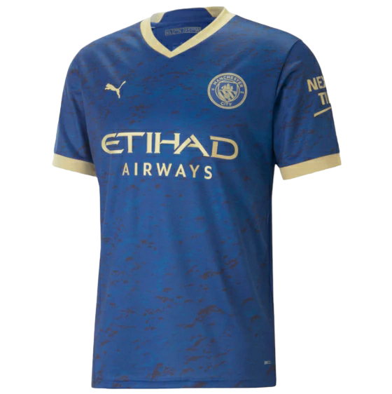 Camisa Manchester City 23/24 AWAY Jogador Masculina, Branco, PUMA