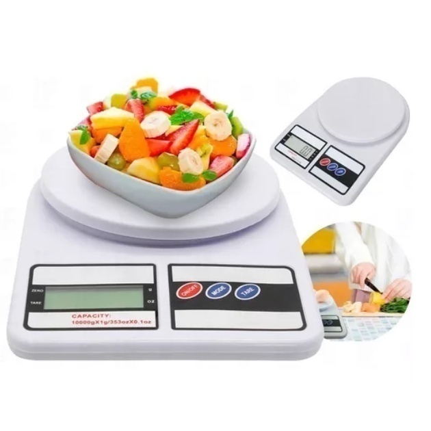 Balança Digital de Cozinha Confeitaria SF-400 Até 10 kg Escala 1 grama