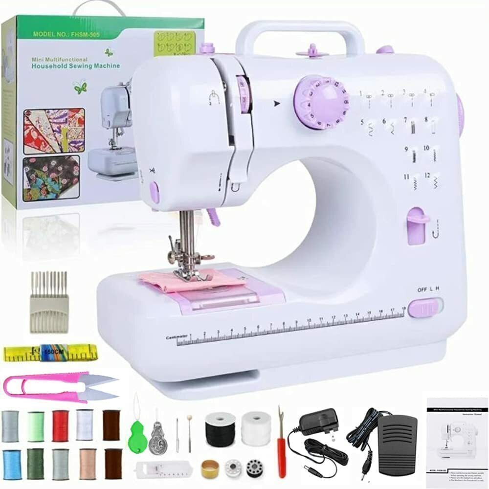 Maquina de Coser Electrica, Maquina de Coser Portatil 12 Puntadas, Pedal  Eléctrico de Doble Uso, Función