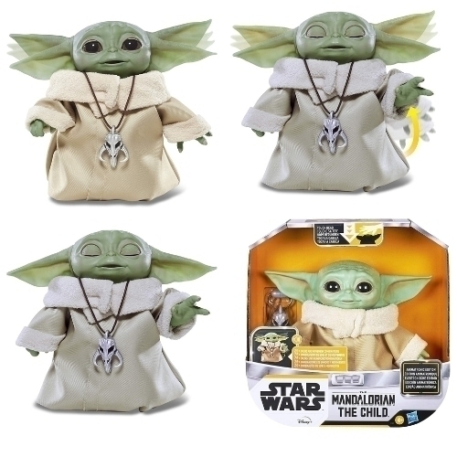 Mattel Plush Baby Yoda Star Wars The Child, Verde, 11 polegadas
