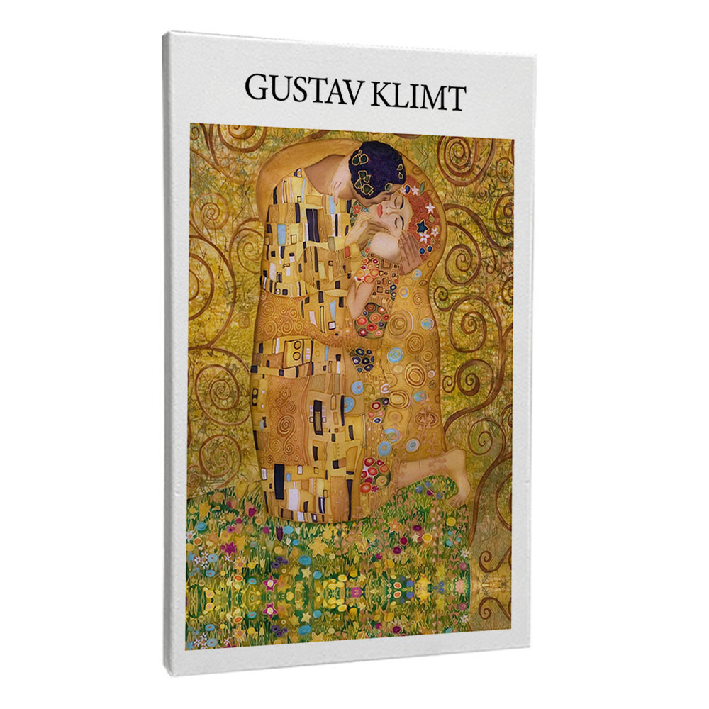 Quadro decorativo 2 telas Arte Gustav klimt