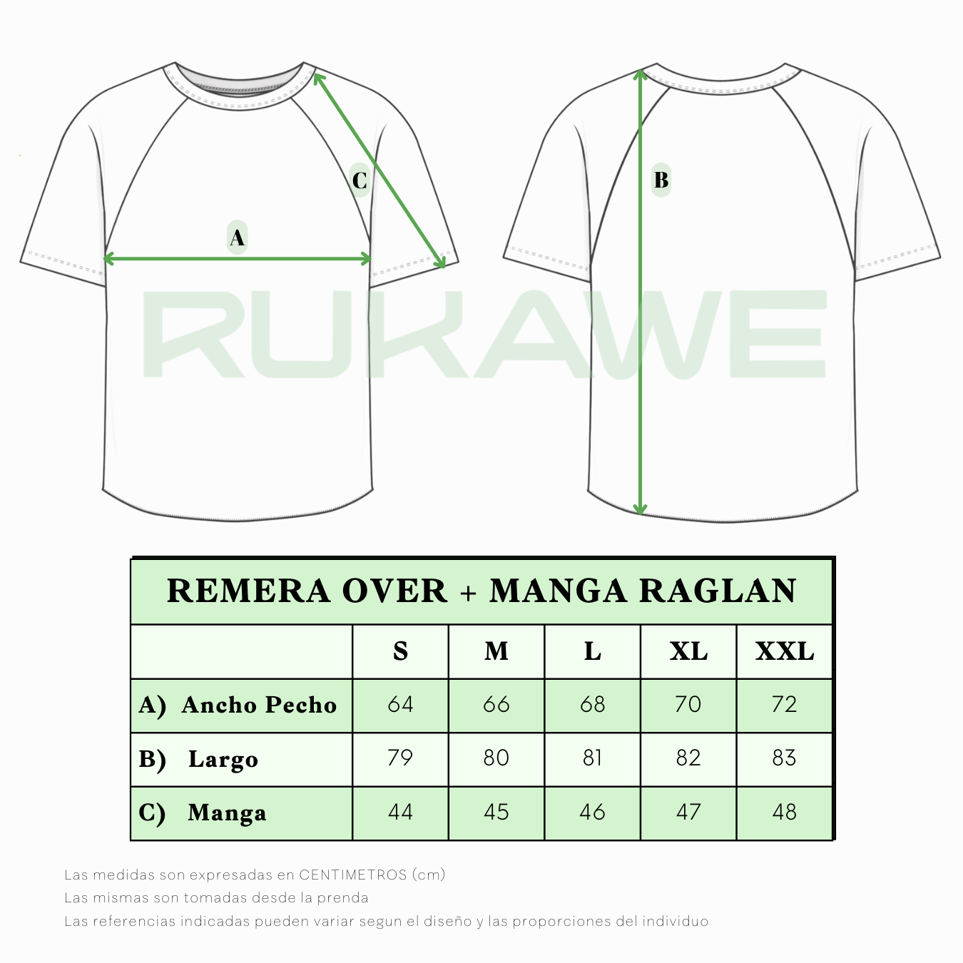 REMERA OVER MANGA RAGLAN