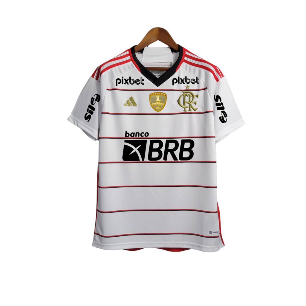 Camisa Flamengo II 21/22 - Masculino Torcedor - Branco/Vermelho