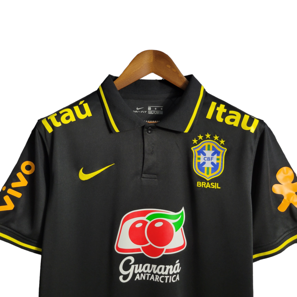 Camisa Seleção Brasileira Viagem II 20/21 Torcedor Nike Masculina - Preta