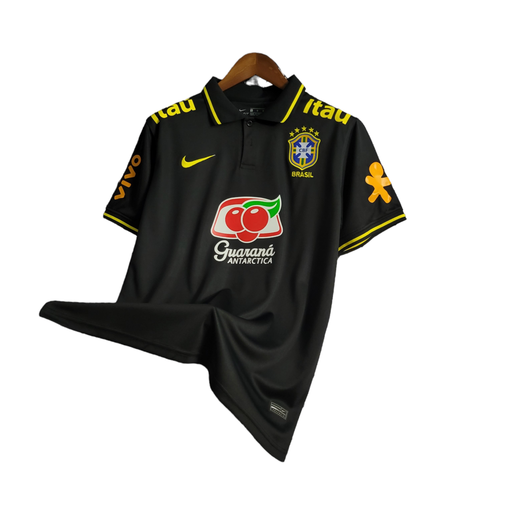 Camisa do Brasil CBF Casual Retrô - Masculina em Promoção na