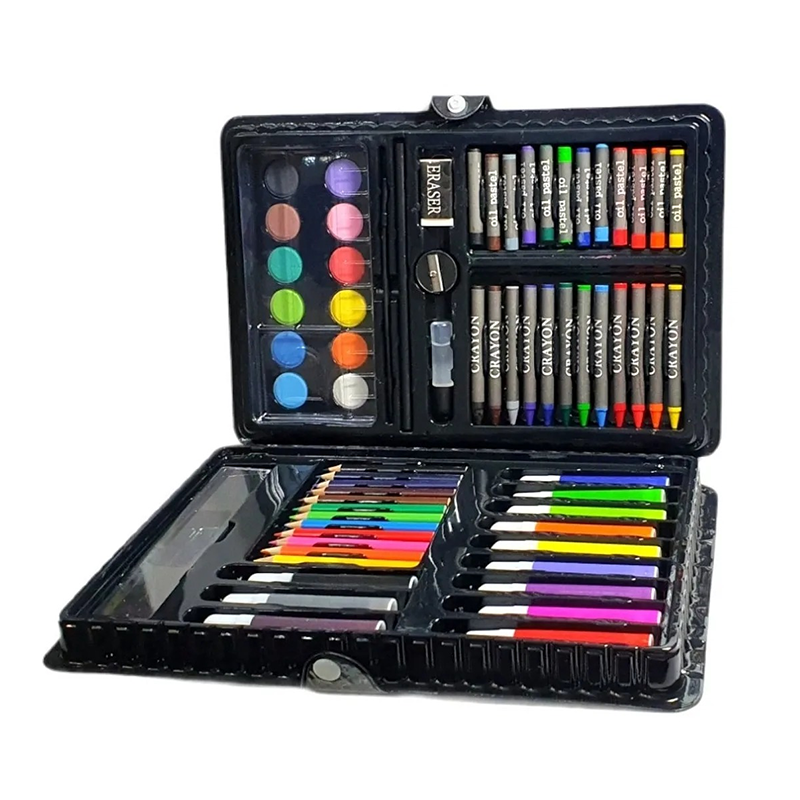 Valija Para Niños 86 Piezas Lapices Crayones Acuarelas