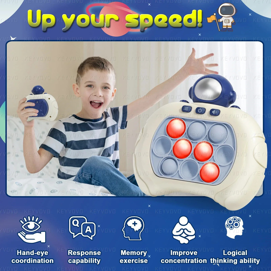 Jogo Pop Portátil - console jogo memória eletrônica,Brinquedo divertido  apertar, jogo bolhas pressão Brinquedos para pais e filhos para crianças e  adultos Fenlan