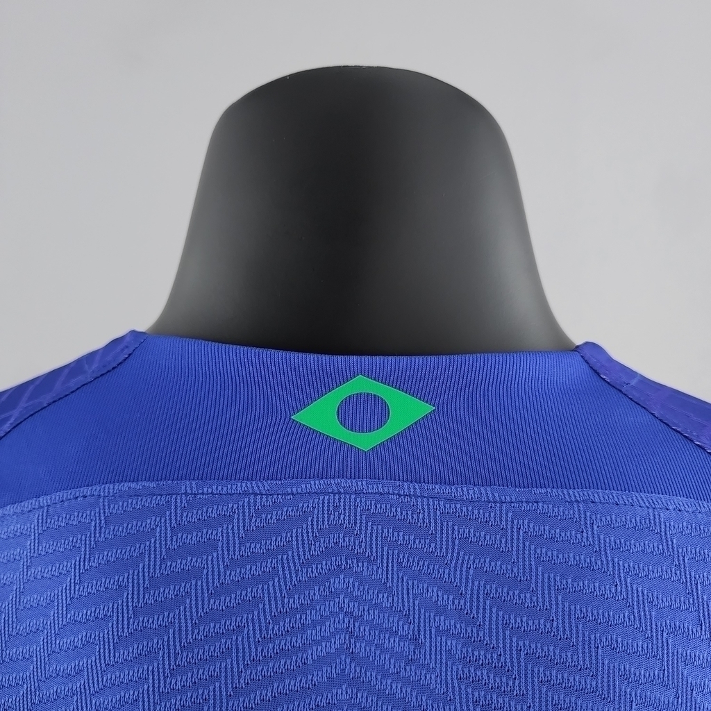Camisa Seleção Brasileira II 2022 Jogador Nike Masculina - Azul