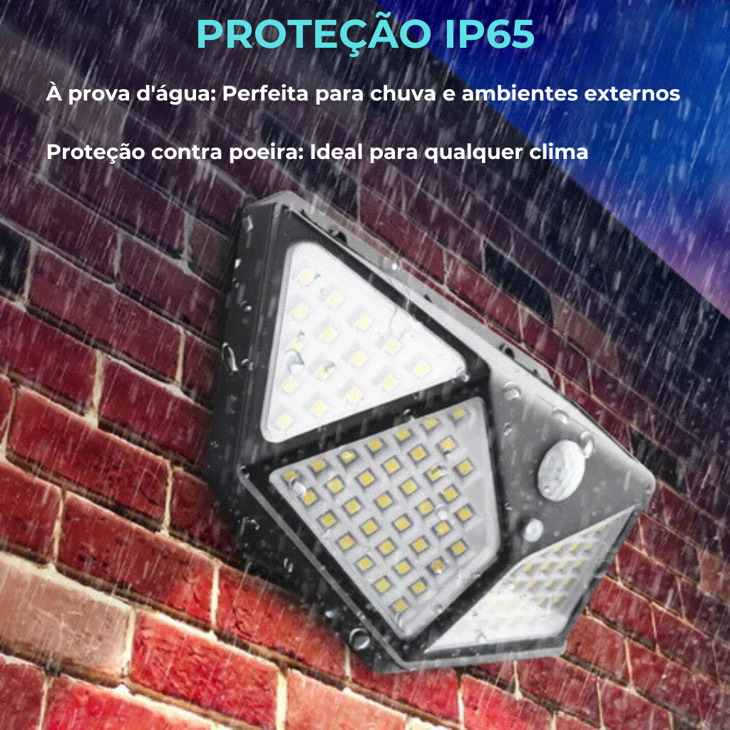 Luminária Solar Externa com Sensor de Movimento Stella