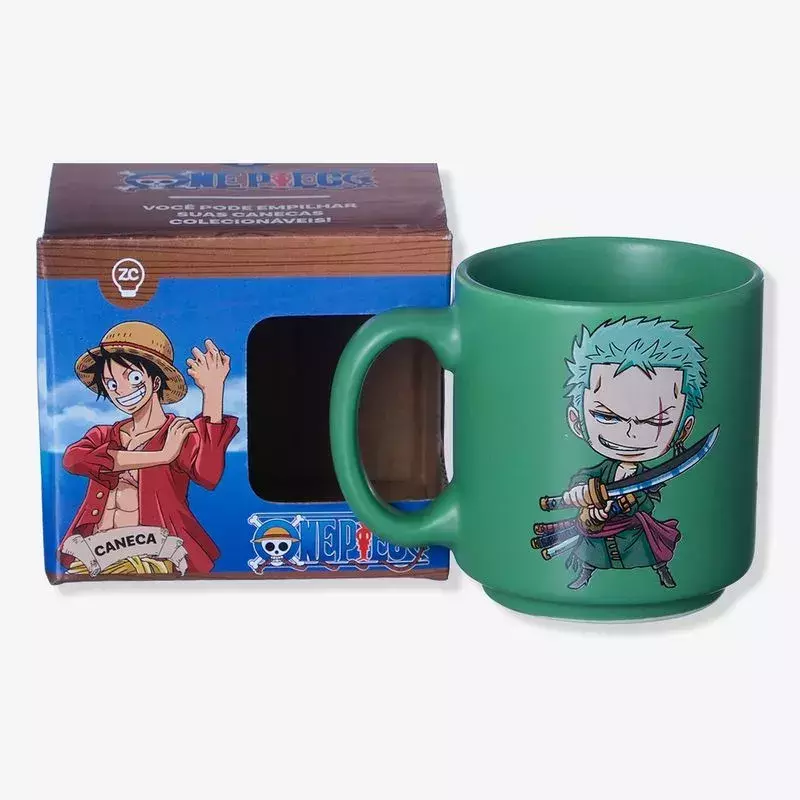 Caneca Camp One Piece Zoro Preta – 280Ml - RioMar Fortaleza Online