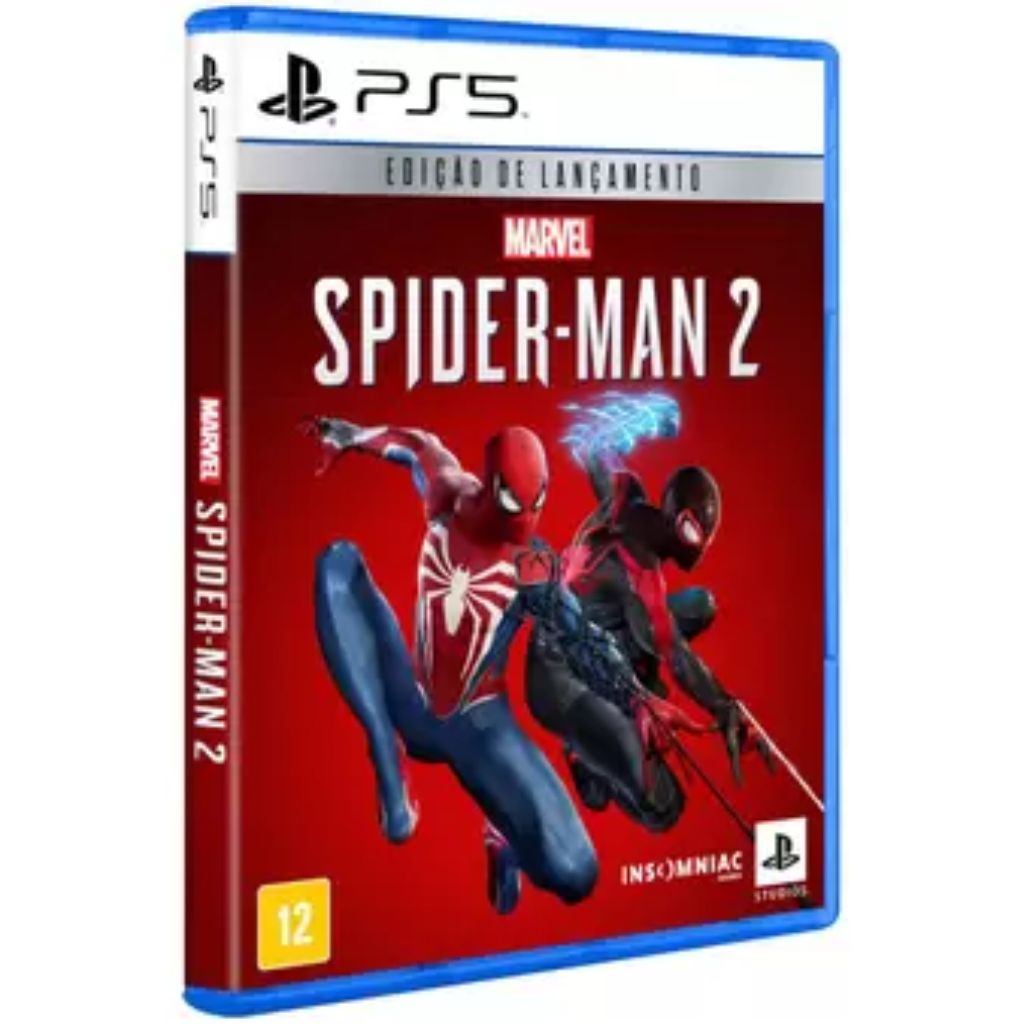 Sony PlayStation 5 825GB SSD Mídia Física (CFI-2015A) + Jogo Marvel  SpiderMan 2 - NF + Frete Grátis