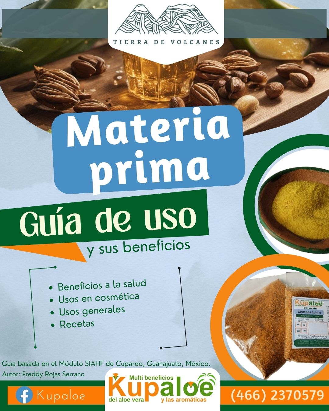 Kupaloe Guía de uso de materia prima para cosmética y velas