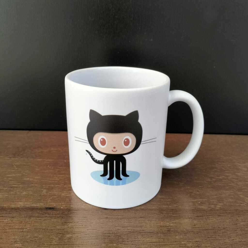 taza github gato pulpo