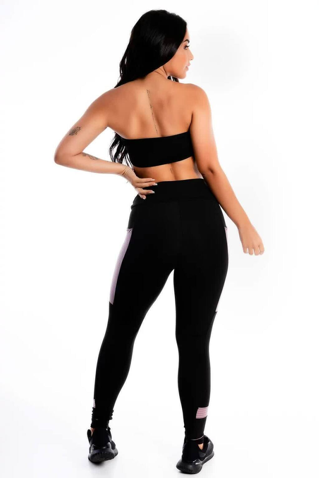 Conjunto Calça Legging e Cropped Hot&Serious REF: LX21 - Racy Modas