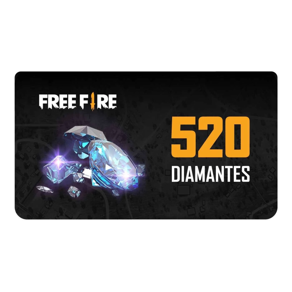 520 Free Fire Diamantes + Bônus - Código Digital - Playce - Games & Gift  Cards 