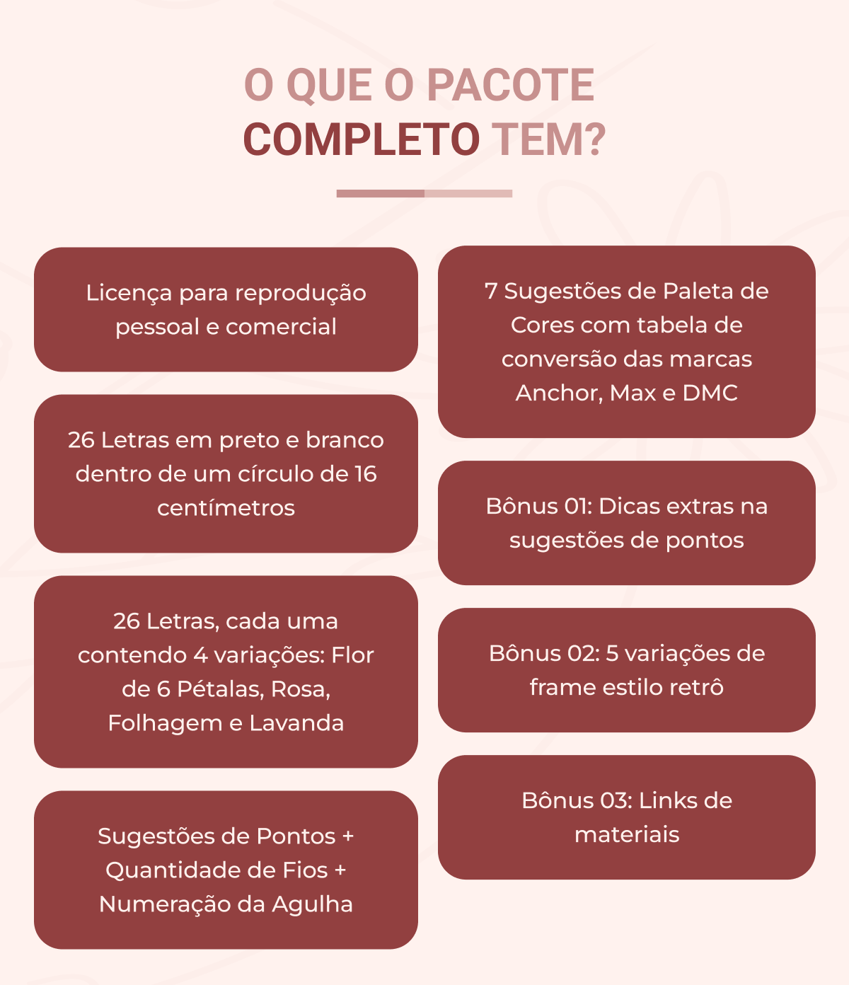 O que o pacote completo tem?