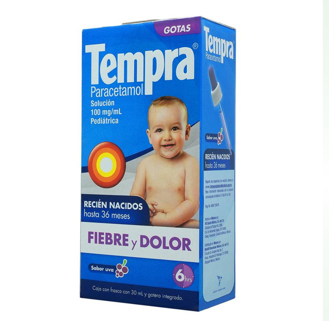 TEMPRA GOTAS PEDIATRICO 100MG 30ML