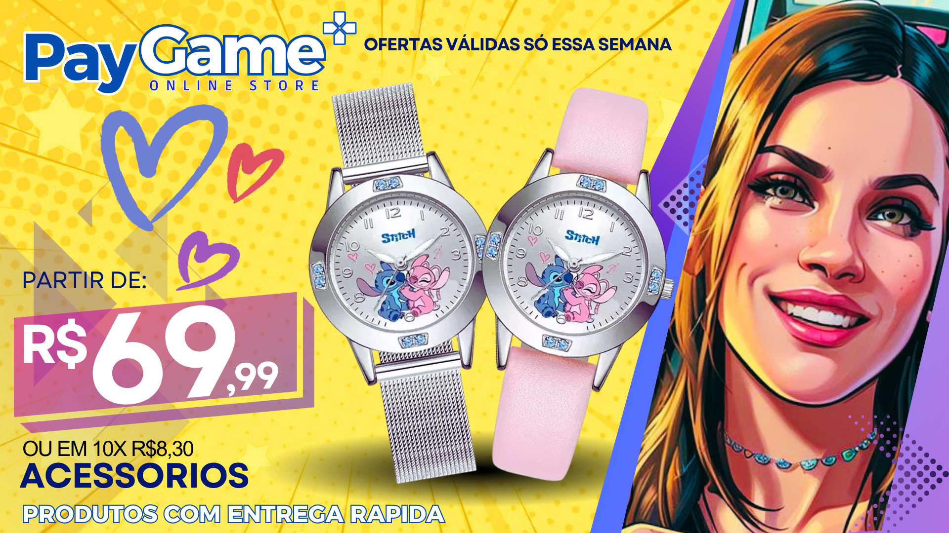 Relógio Disney Stitch 🎁😍📲
