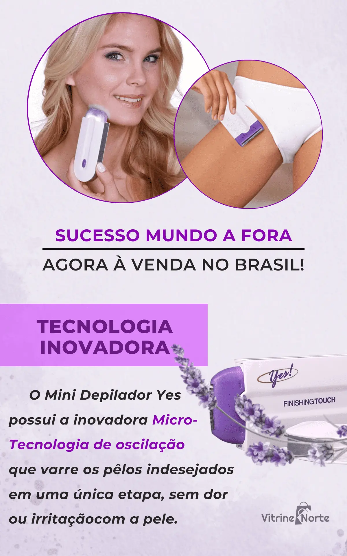 Depilador-Feminino-Yes-Finishing-Touch-tecnologia-inovadora