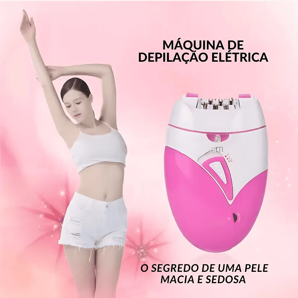 Depiladora-Elétrica-Recarregável-Feminina-pele-macia-e-lisa