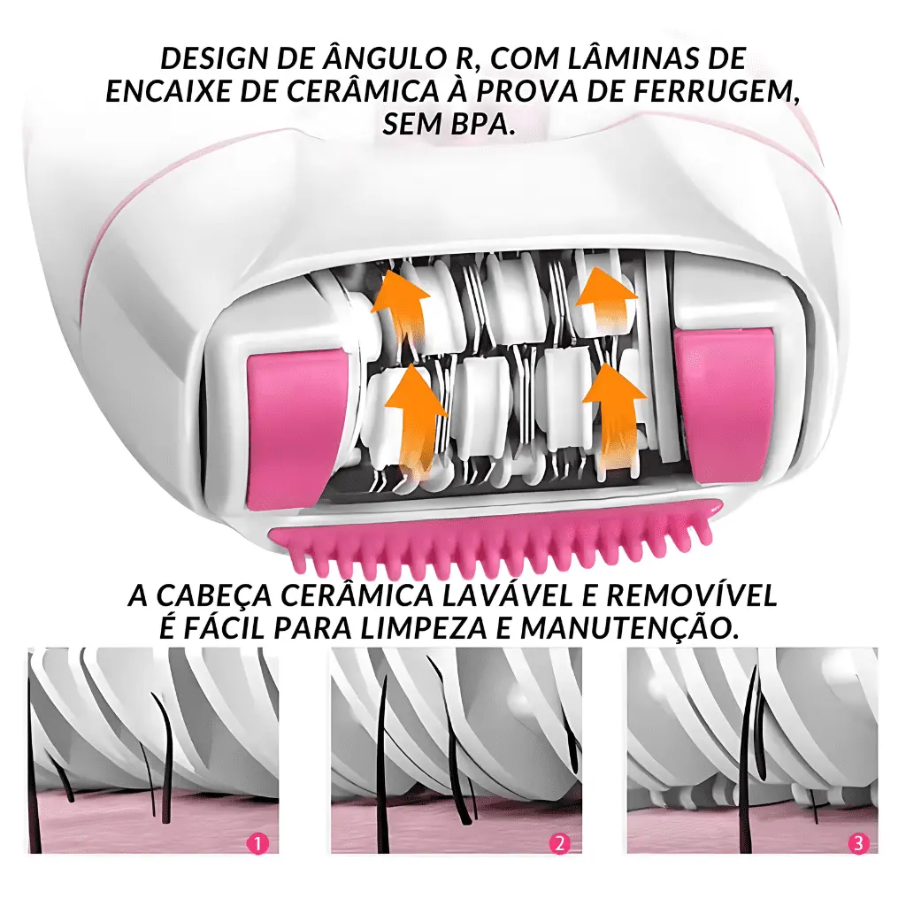 Depiladora-Elétrica-Recarregável-Feminina-cabeça-cerâmica