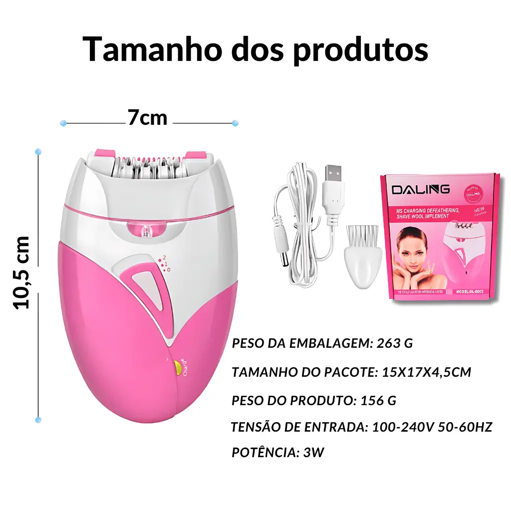 Depiladora-Elétrica-Recarregável-Feminina-tamanho-do-produto