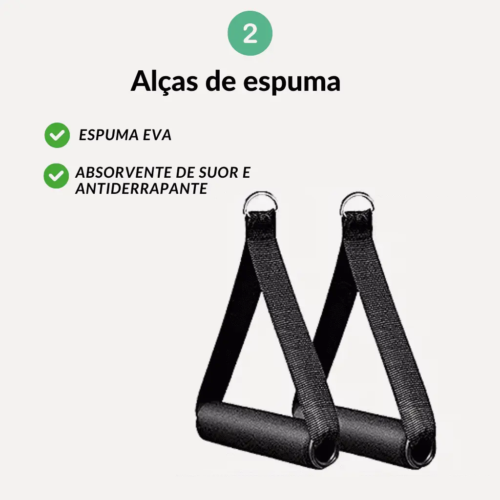 Kit-Extensor-Elástico-11-Peças-alças-de-espuma