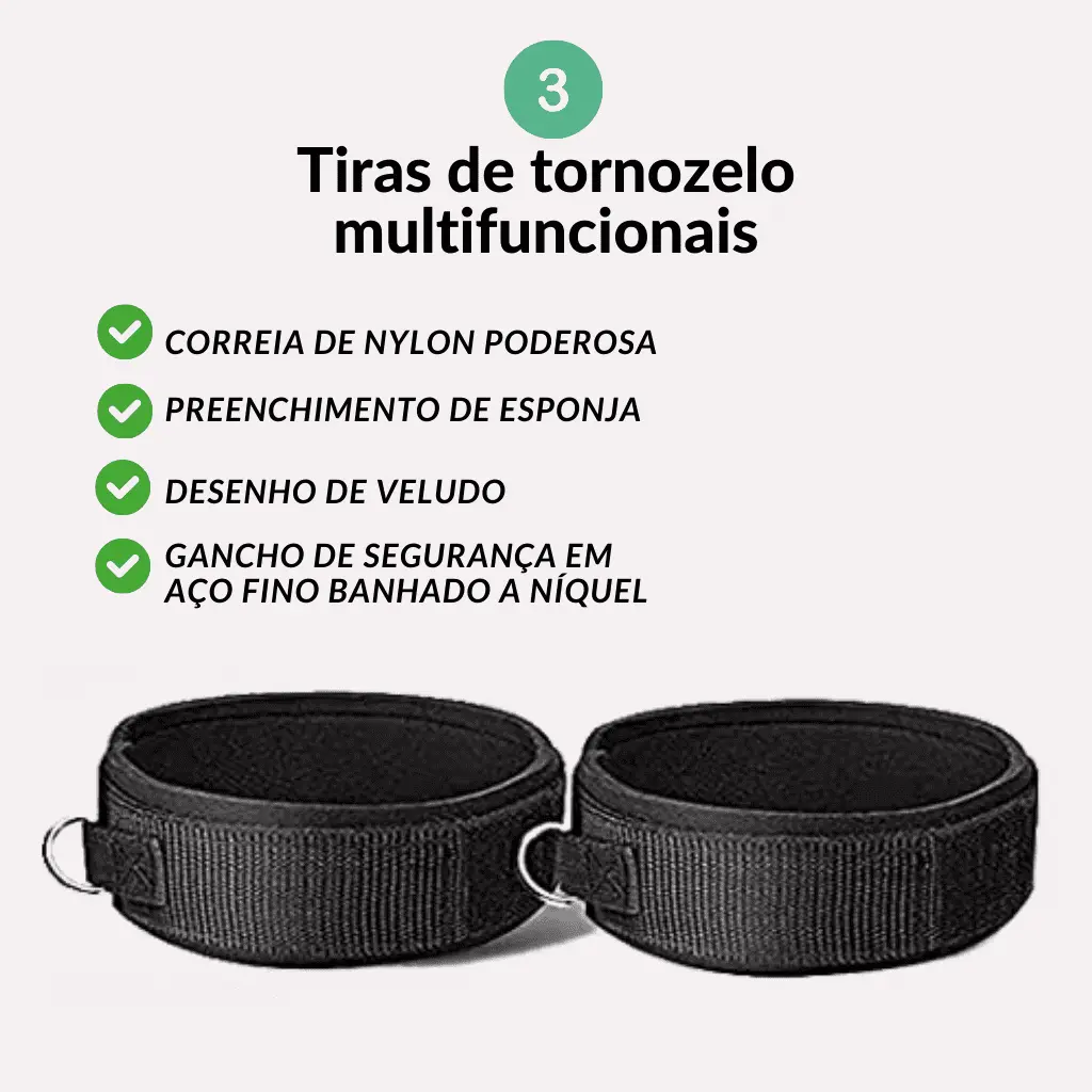 Kit-Extensor-Elástico-11-Peças-tiras-de-tornozelo