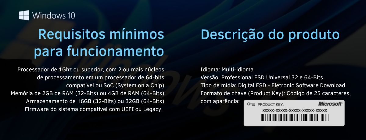 Requisitos mínimos para funcionamento Windows 10 Pro - ExecutivPC Computadores