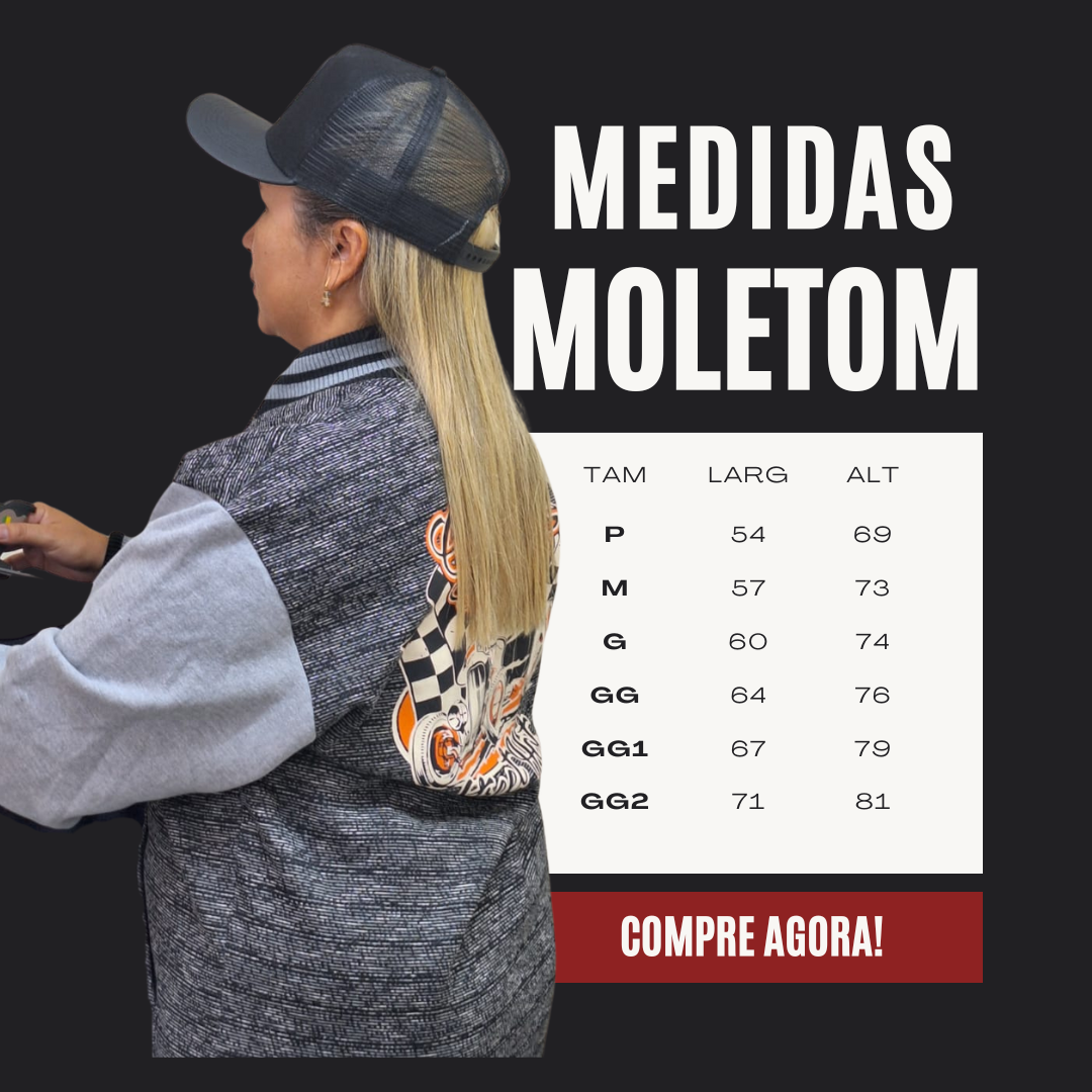 Tabela de Medidas Moletom