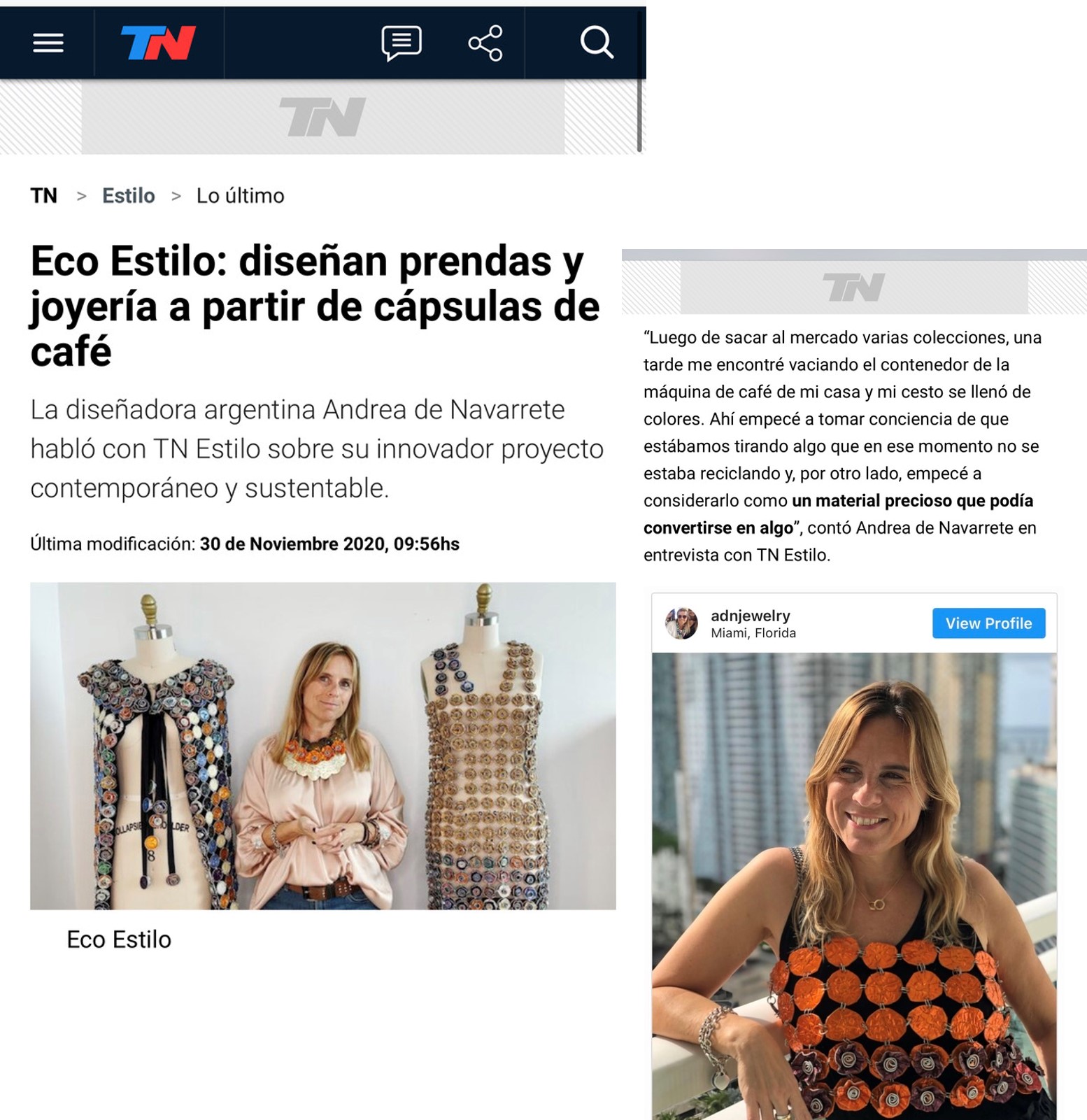 TN, Eco Estilo. Nov. 30th. 2020